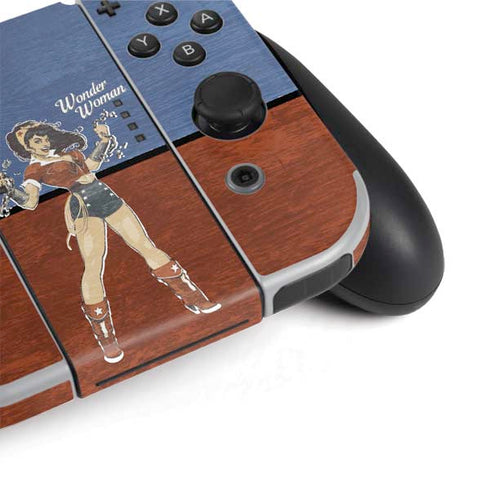 DC Comics Bombshells Wonder Woman Bombshell Nintendo Switch OLED (2021) Skin